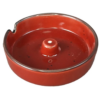 Red Ceramic Incense Burner